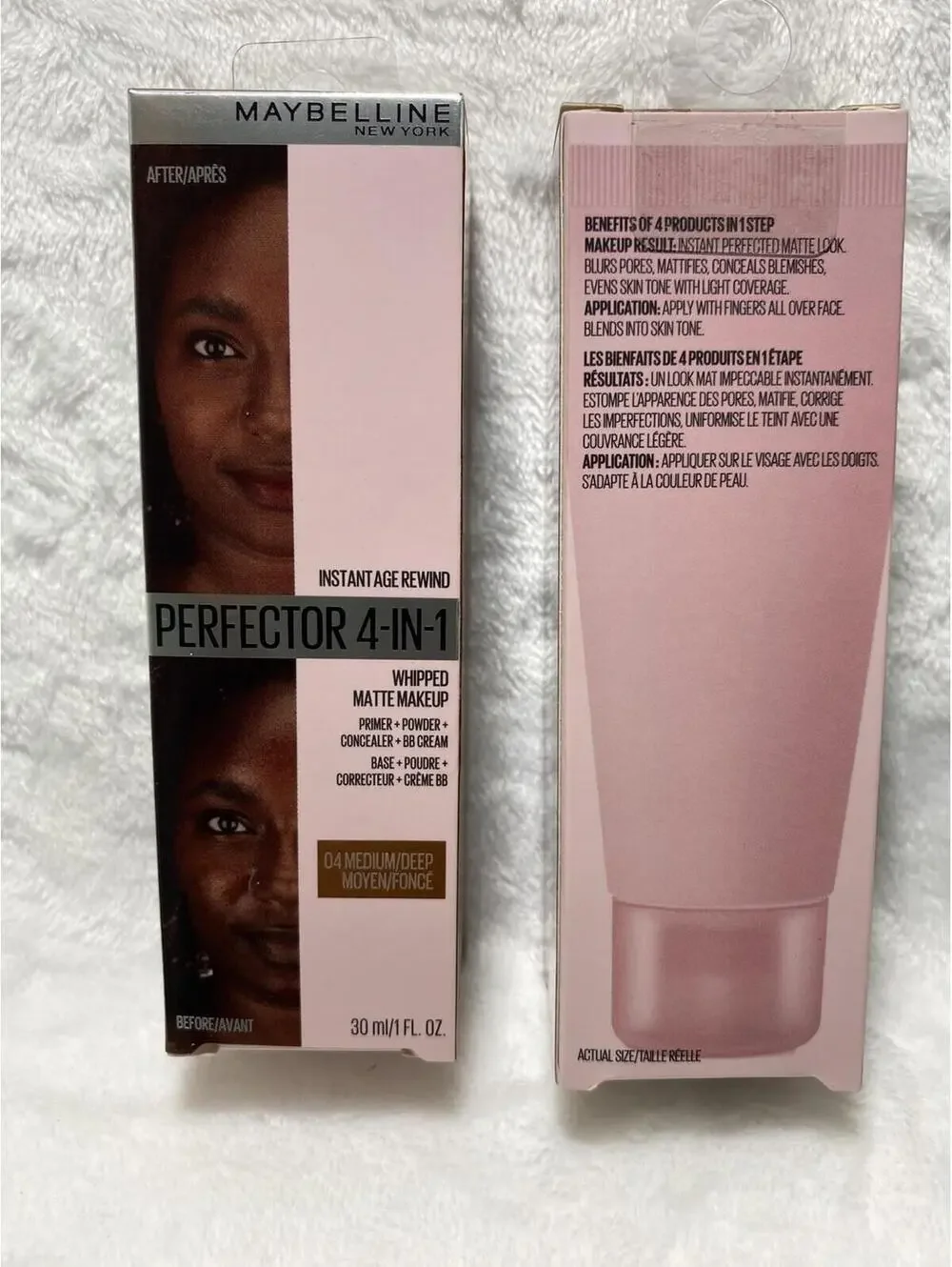 2 Pack! Maybelline Perfector 4-in-1 Whipped Matte Makeup #04 Medium/Deep